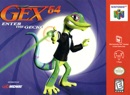 Gex 64 box art for Nintendo 64